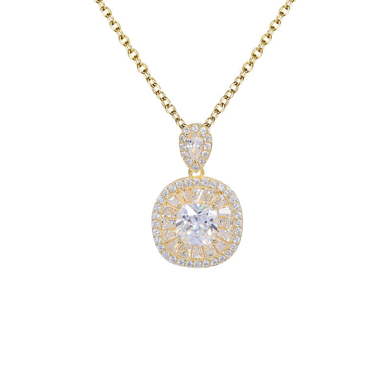 S925 Silver Full Diamond Necklace