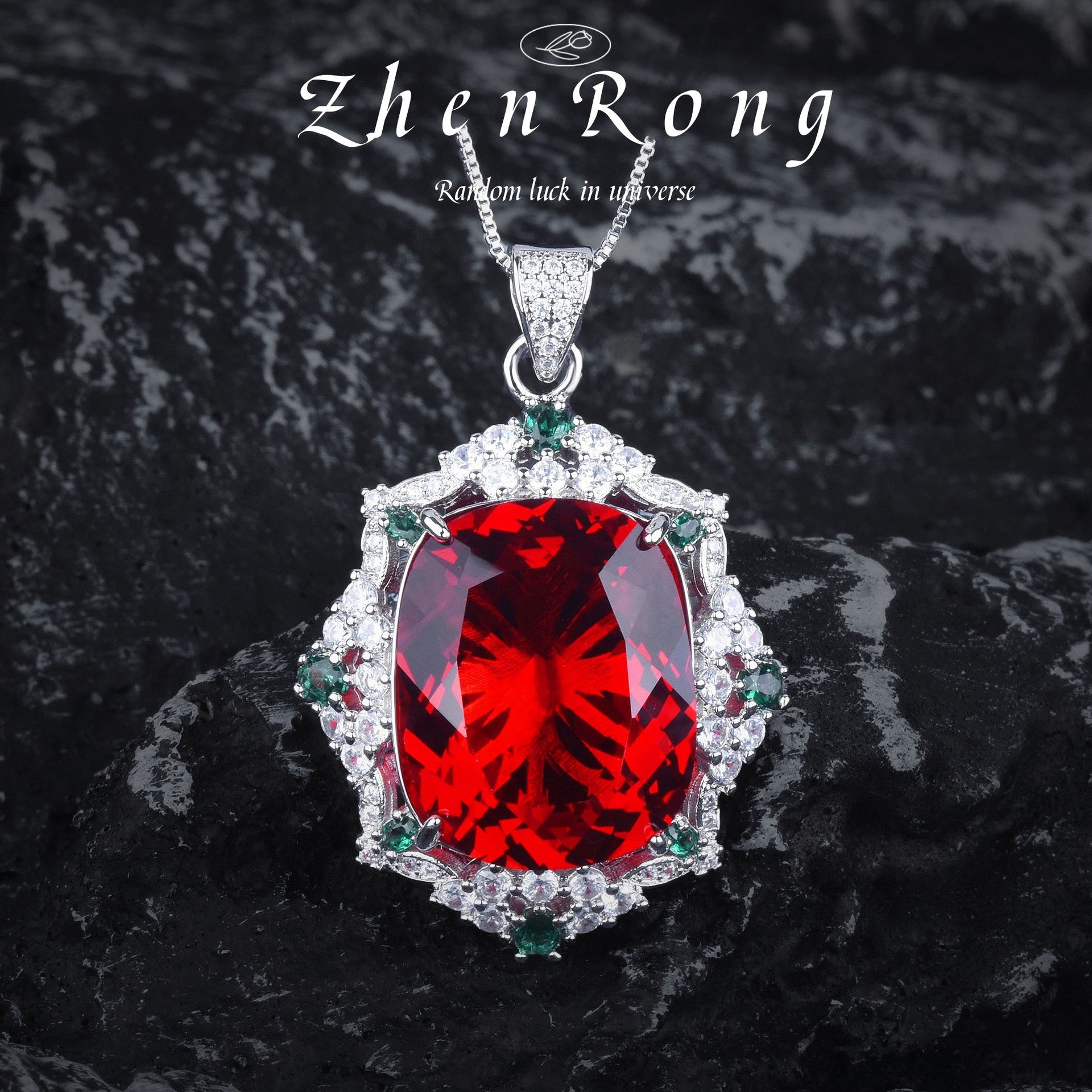 Fashion emerald big gem color treasure series