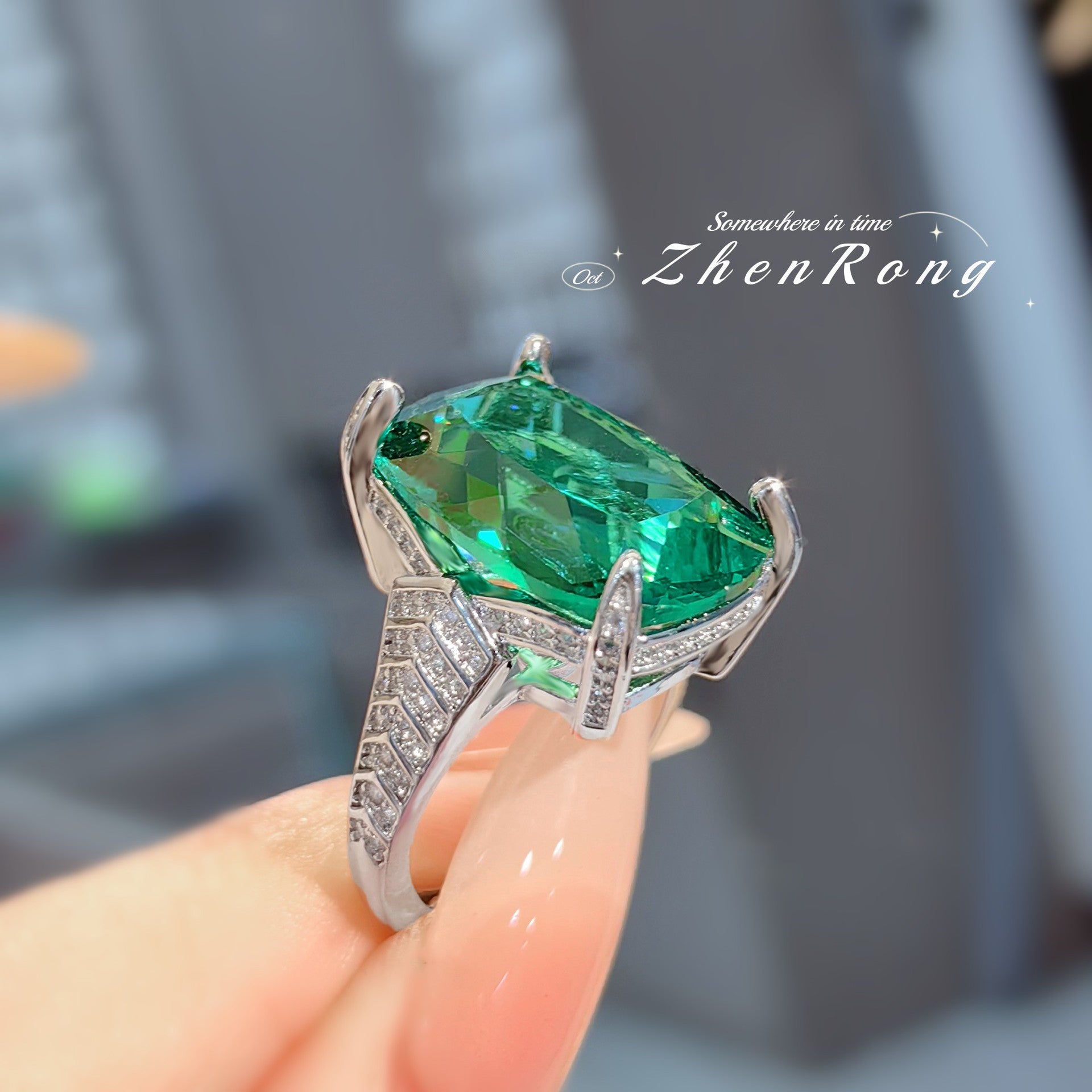 New Royal Green Square Color Treasure Series