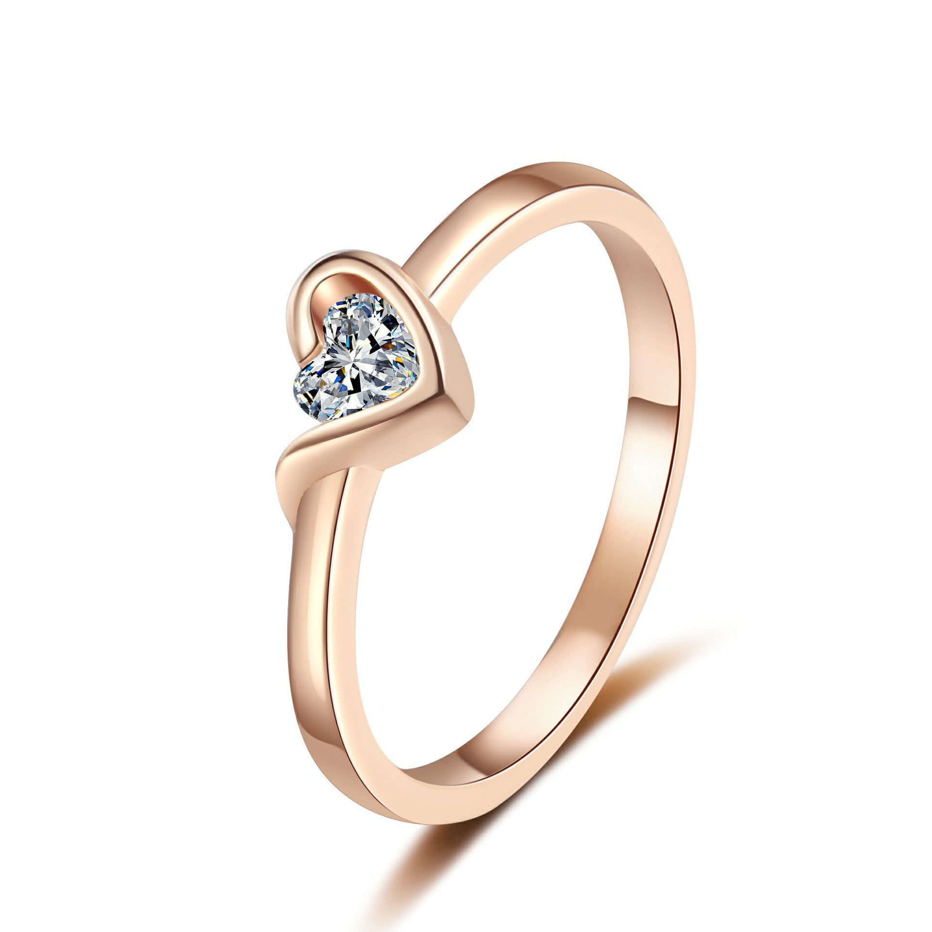 S925 Sterling Silver Moissanite Champagne Gold Ring