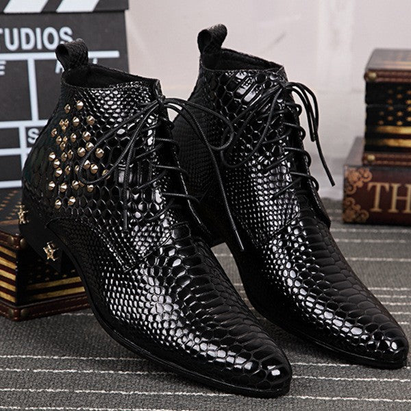 Vintage Leather Pointed leather casual Chelsea Boots designer fashion boots ankle boots for men cowboy boots genuine leather boots for motorcycle