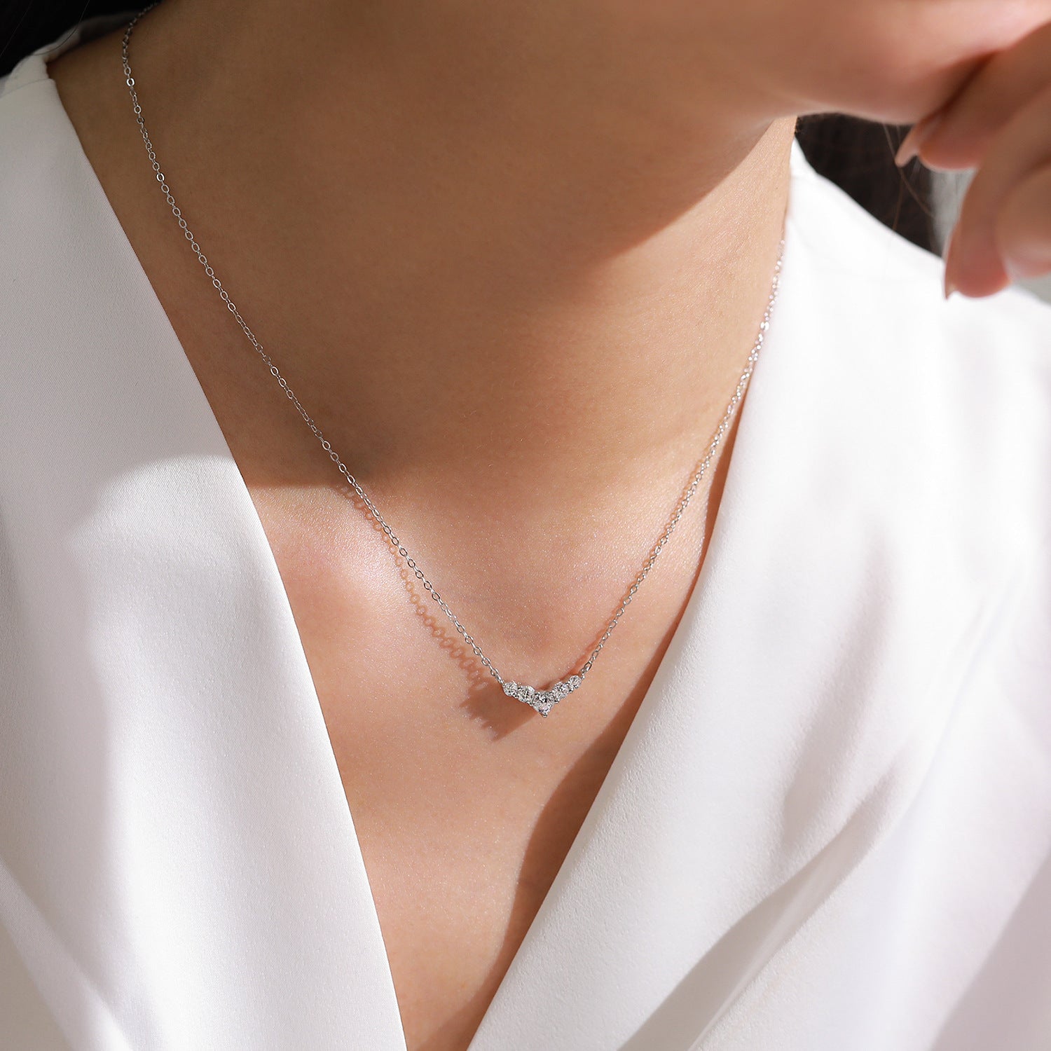 S925 Sterling Silver Necklace Dolphin Fishtail Necklace