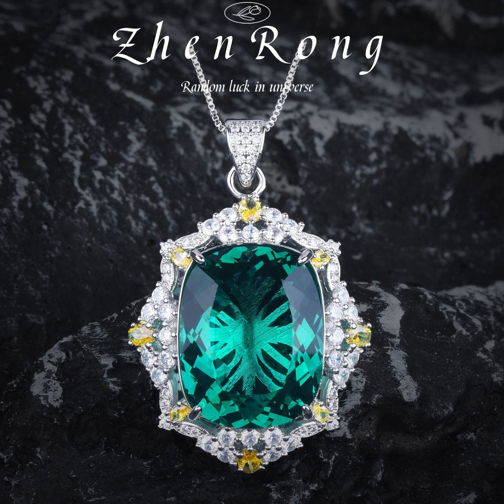 Fashion emerald big gem color treasure series