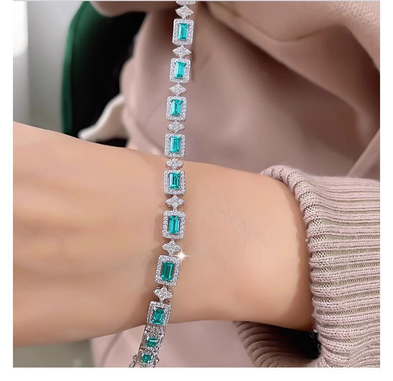 Light Luxury Emerald Paraiba Bracelet