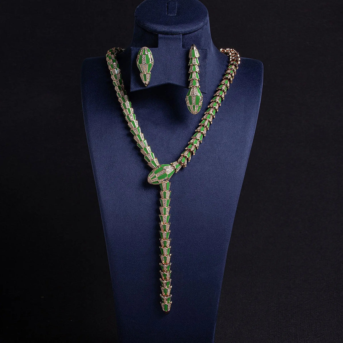 Snake oil necklace personalized niche fashion retro snake necklace set
