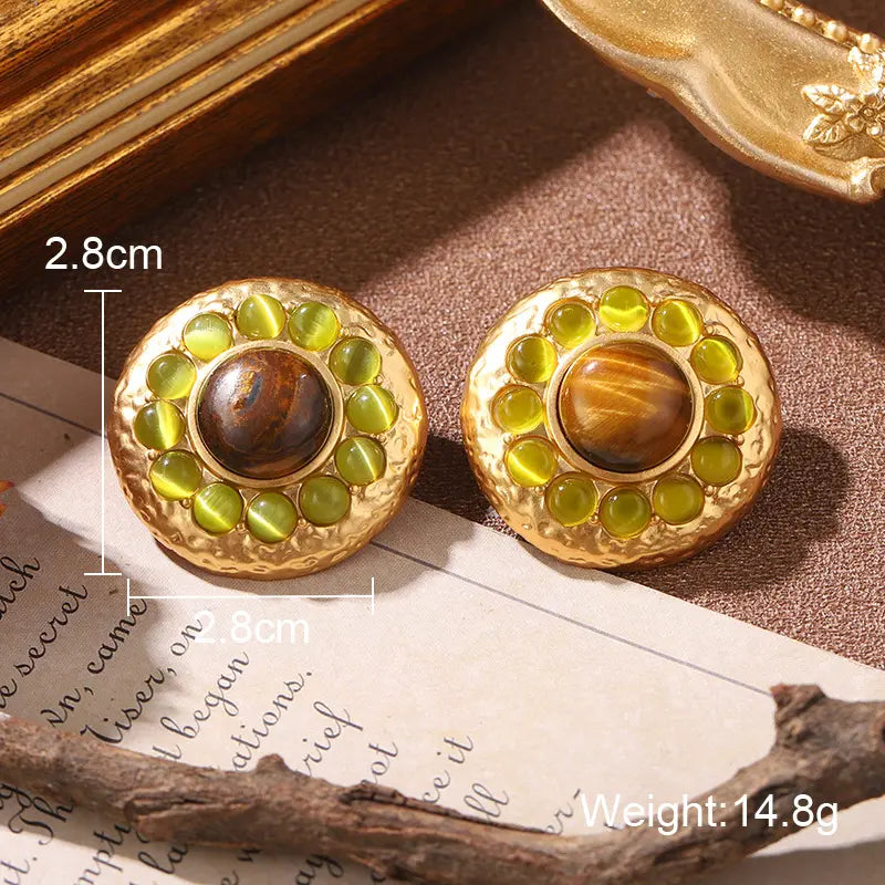 Boucles d'oreilles clous fantaisie médiévales, série