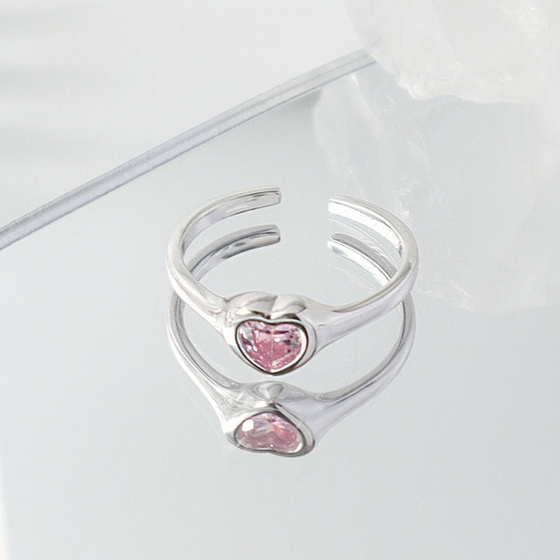 Light luxury colored treasure series ring