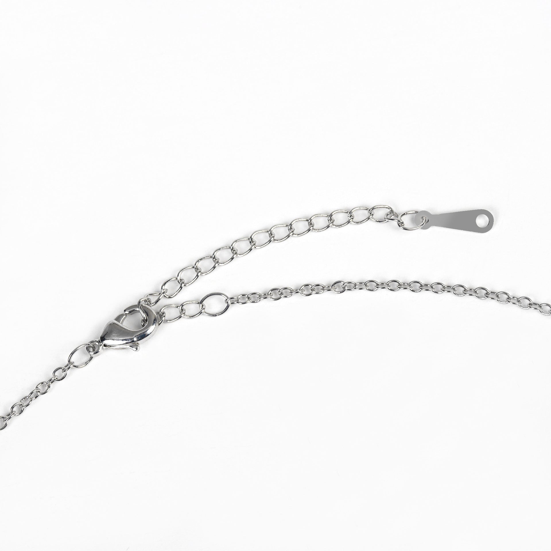 Elegant Silver Bow Crystal Necklace and Earrings Jewelry Set