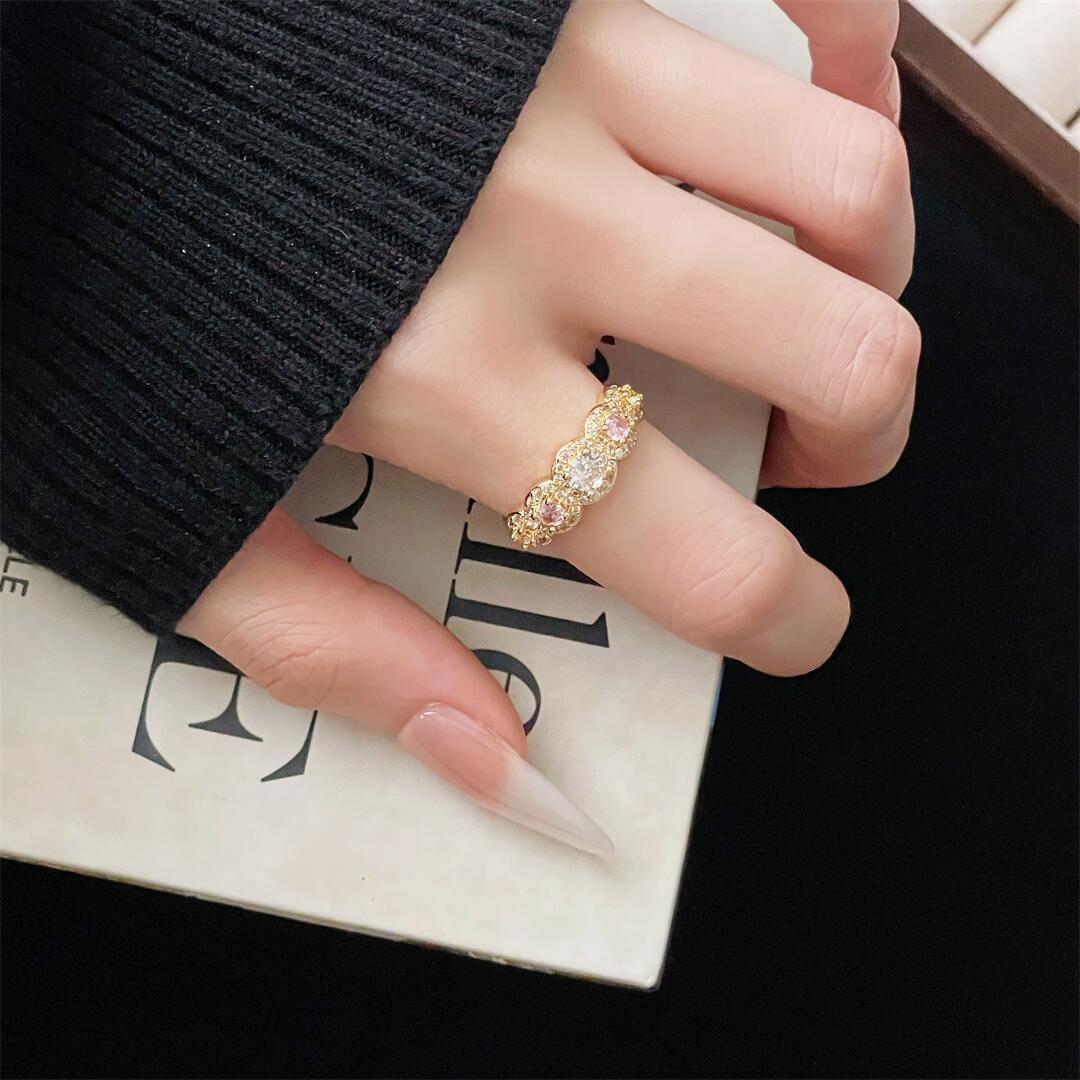 Light luxury colored treasure series ring