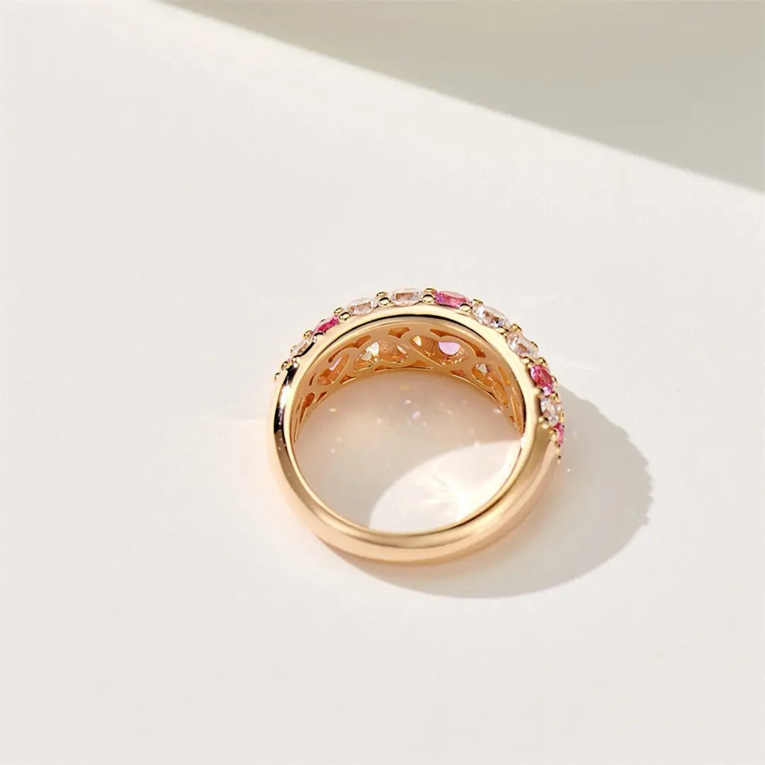 Bague S925 diamant rose