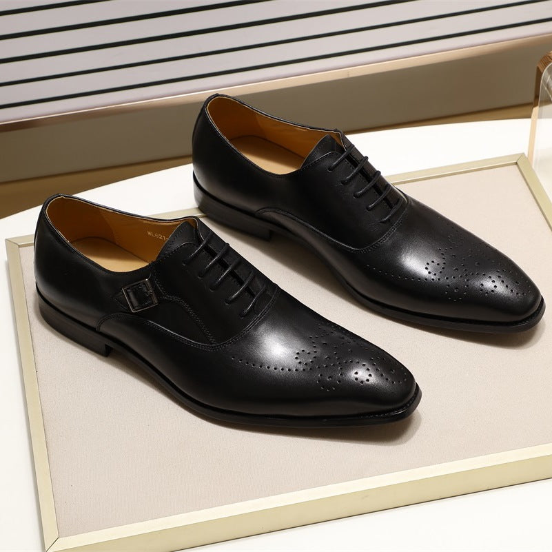 Brock Business Oxford Shoes Men's Handmade Dress Leather Shoes