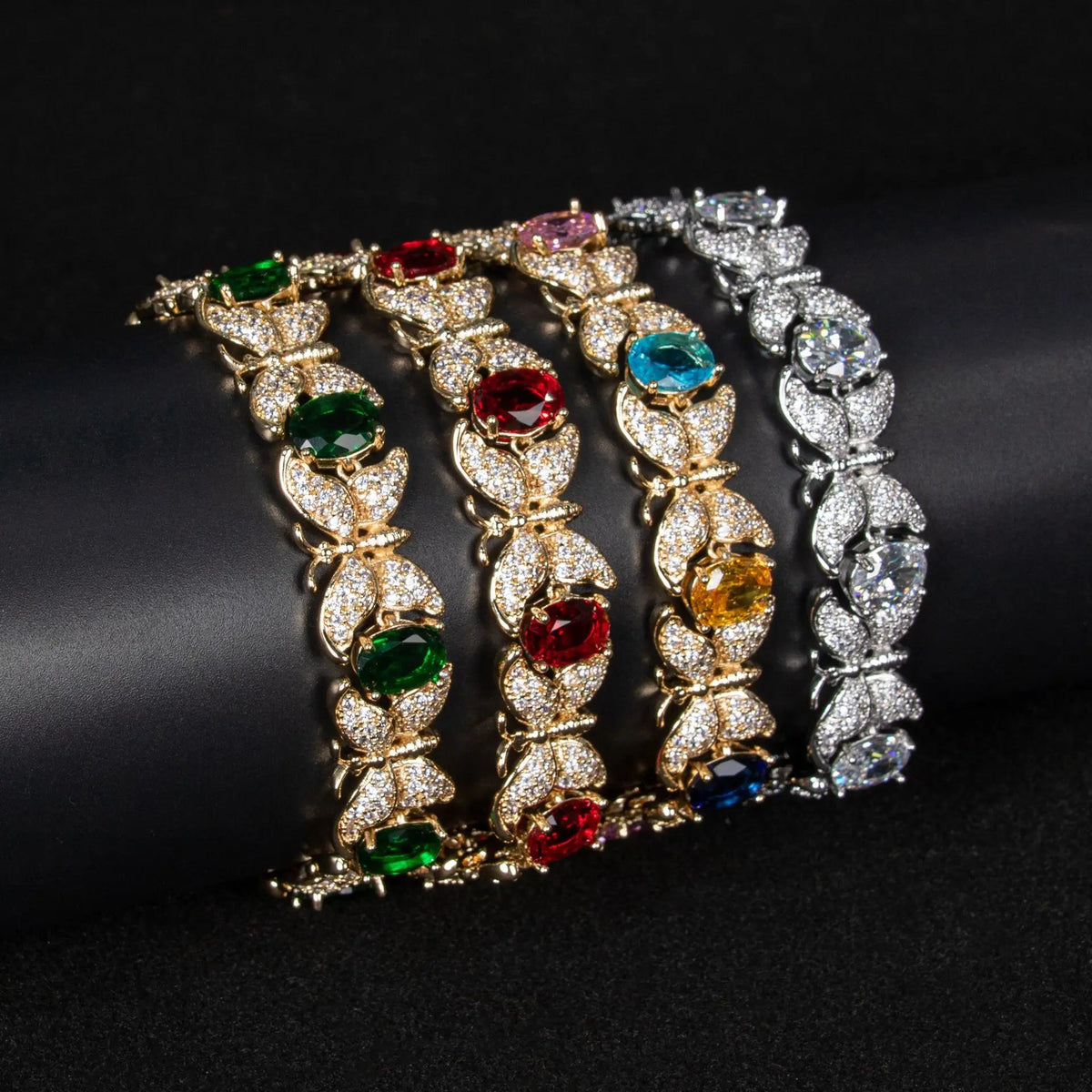 Bracelet papillon trésor couleur pour femme, bijou haut de gamme au tempérament de luxe léger, style ins et niche