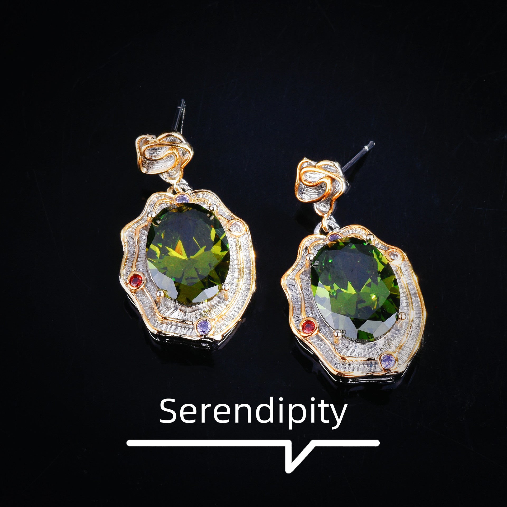 New high-end retro wind green color treasure series