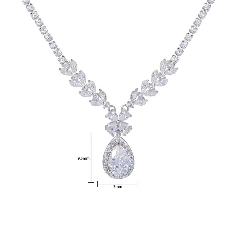 Fashion water drop opal necklace