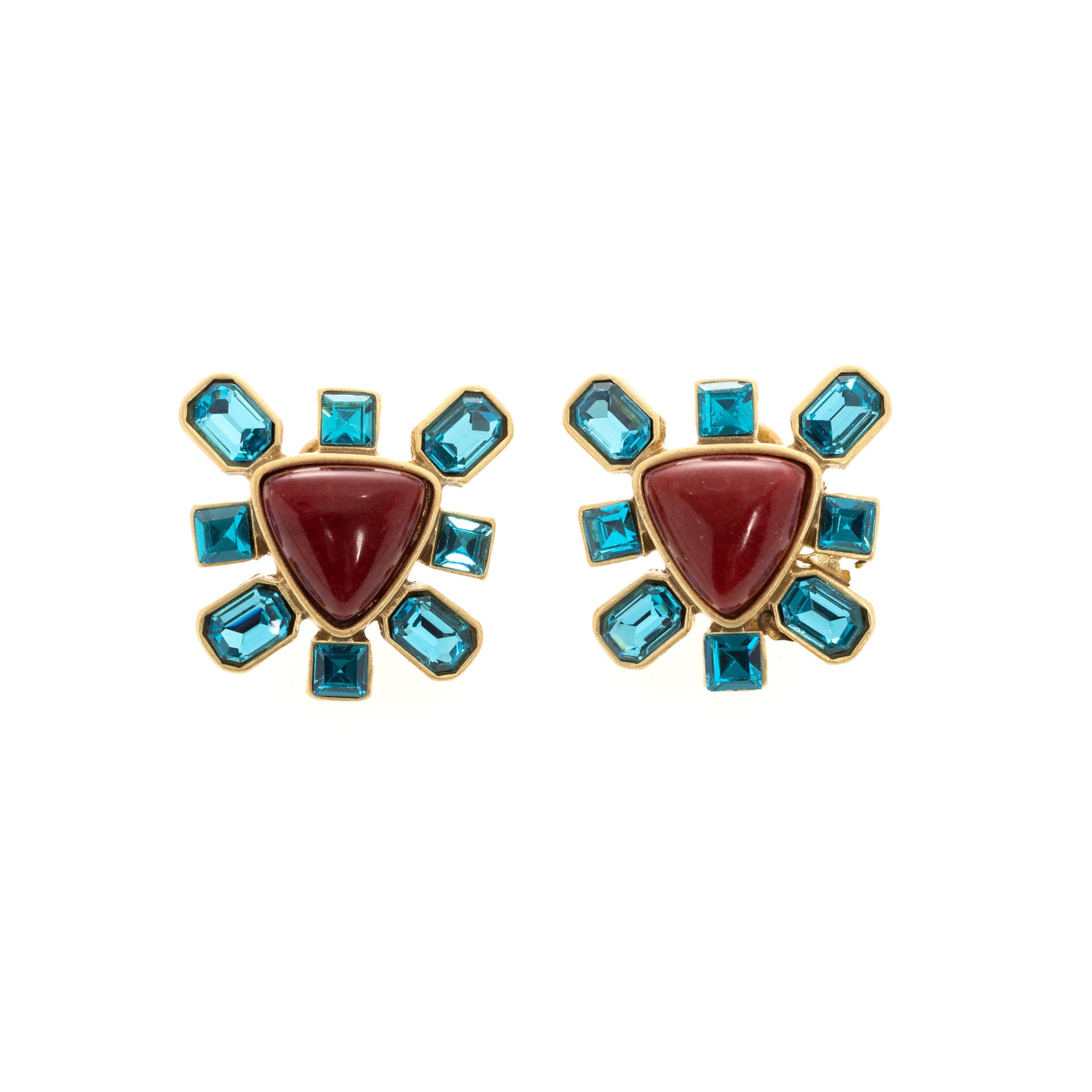 Fashion medieval creative niche design retro earrings set
