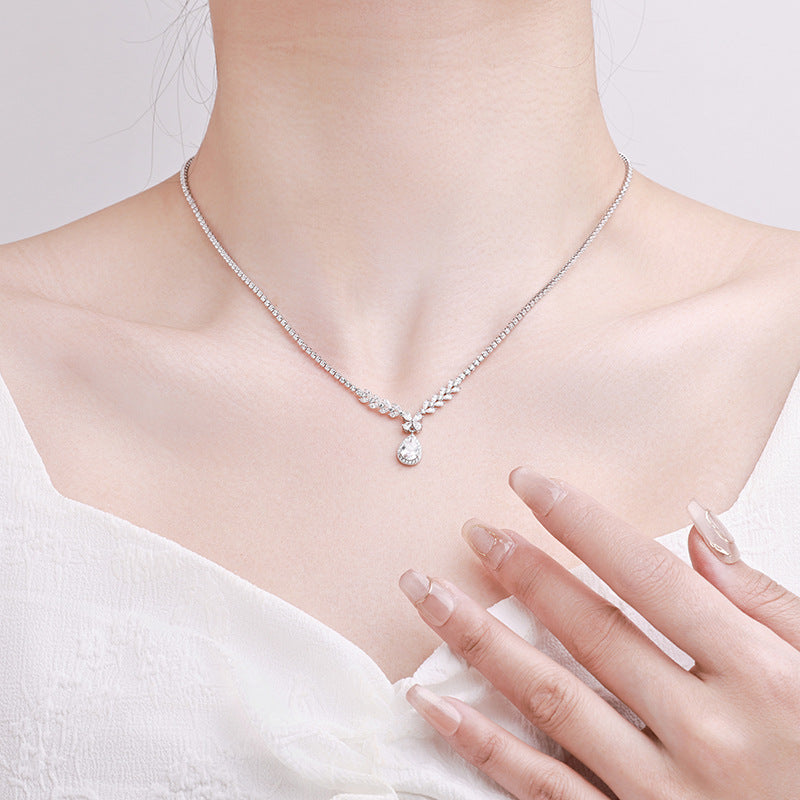 Fashion water drop opal necklace