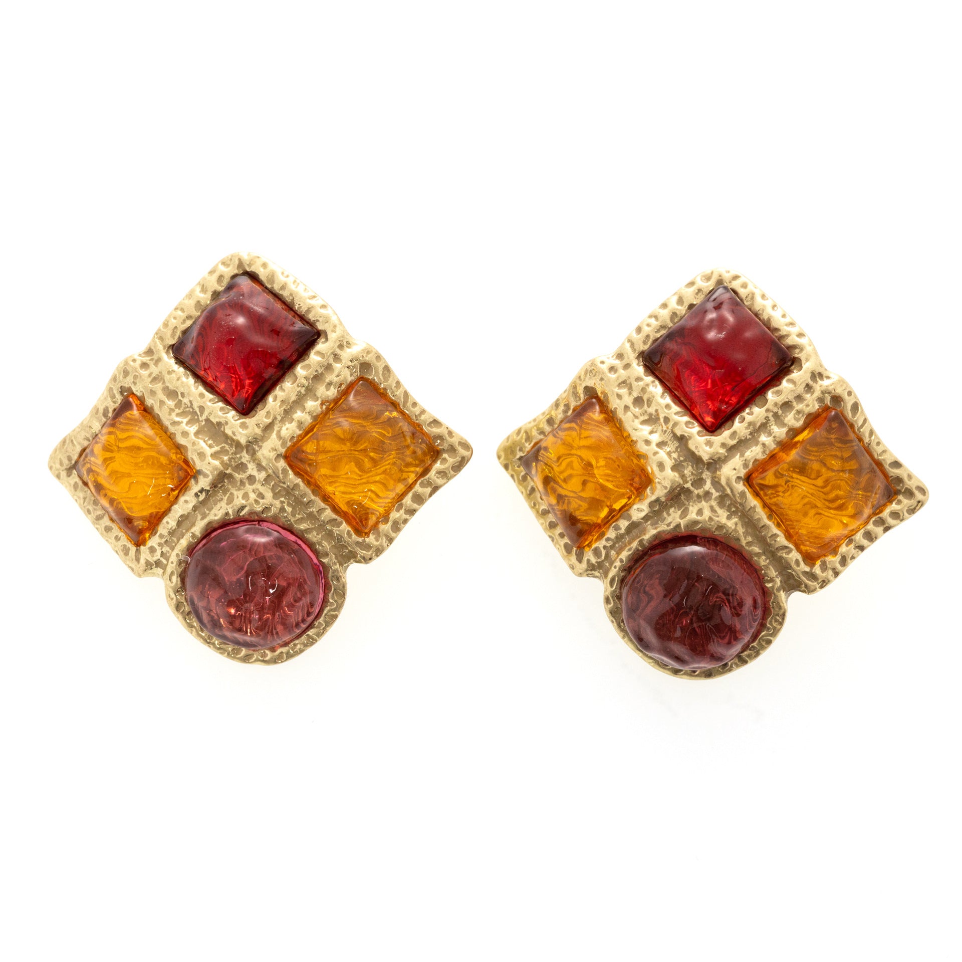 Fashion medieval creative niche design retro earrings set
