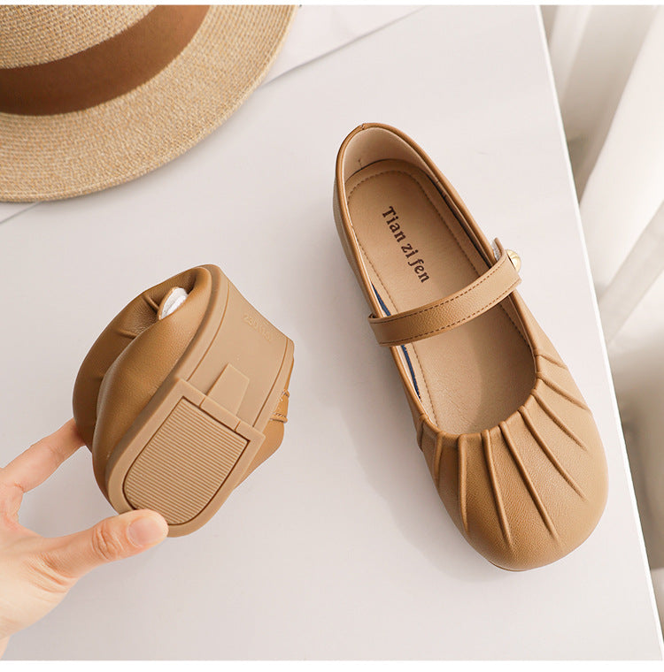 Französische Vintage Mary Jane Damen Loafer