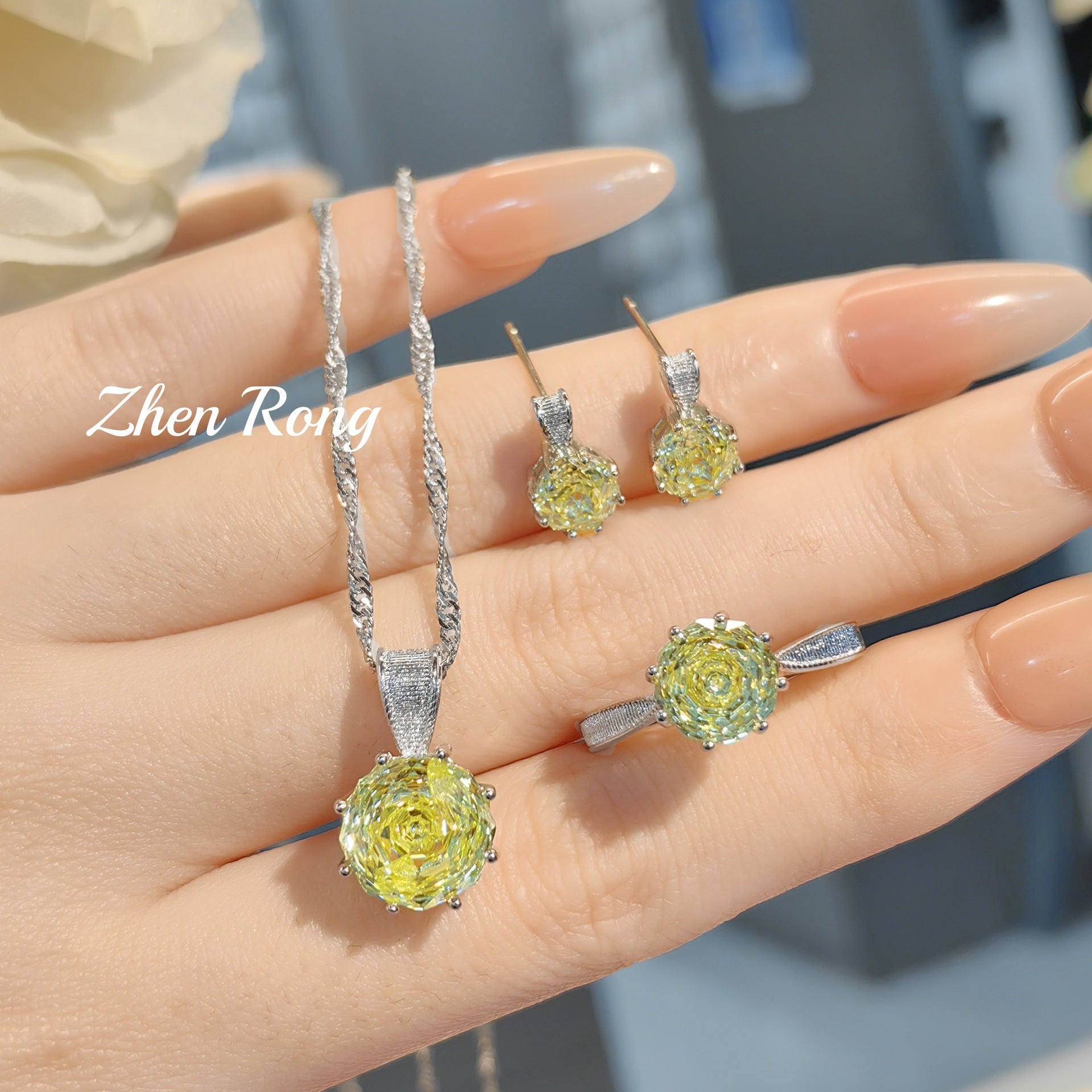 Light luxury brushed rose color treasure series