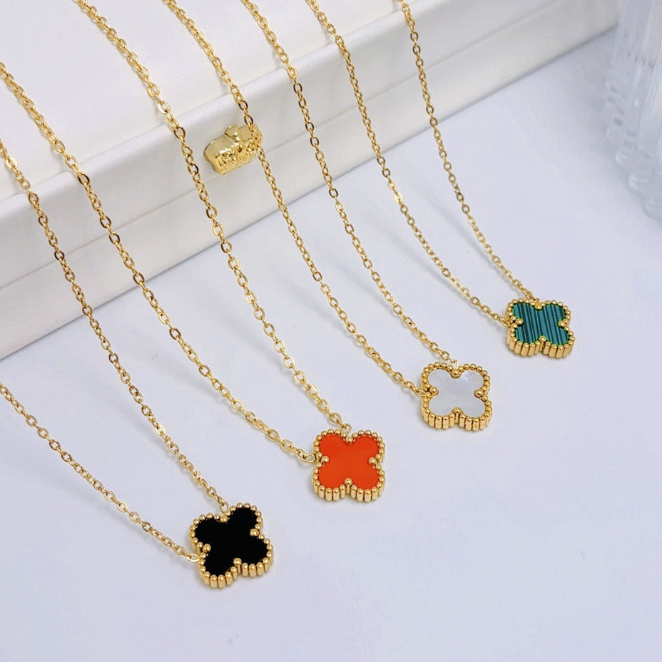 Fashion four-leaf clover bracelet necklace series