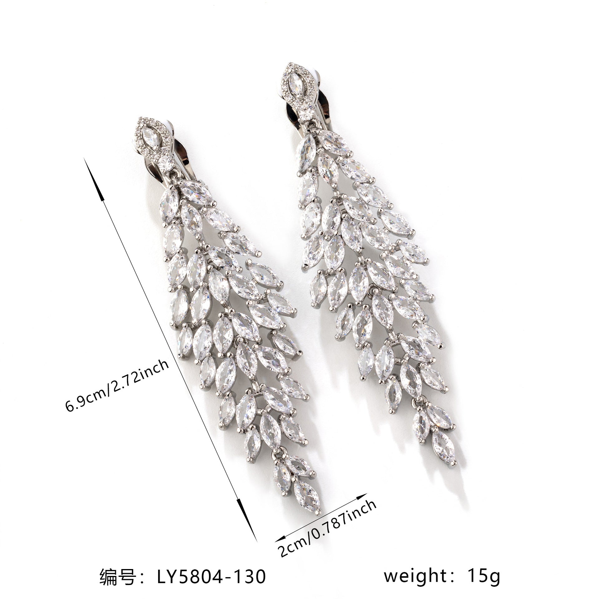 Luxury Multicolor Crystal Chandelier Earrings – Elegant Statement Jewelry for Women
