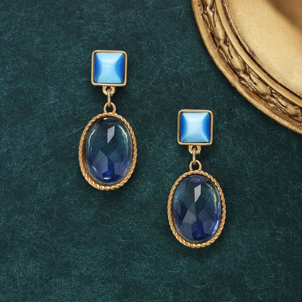 Boucles d'oreilles saphir haut de gamme de niche