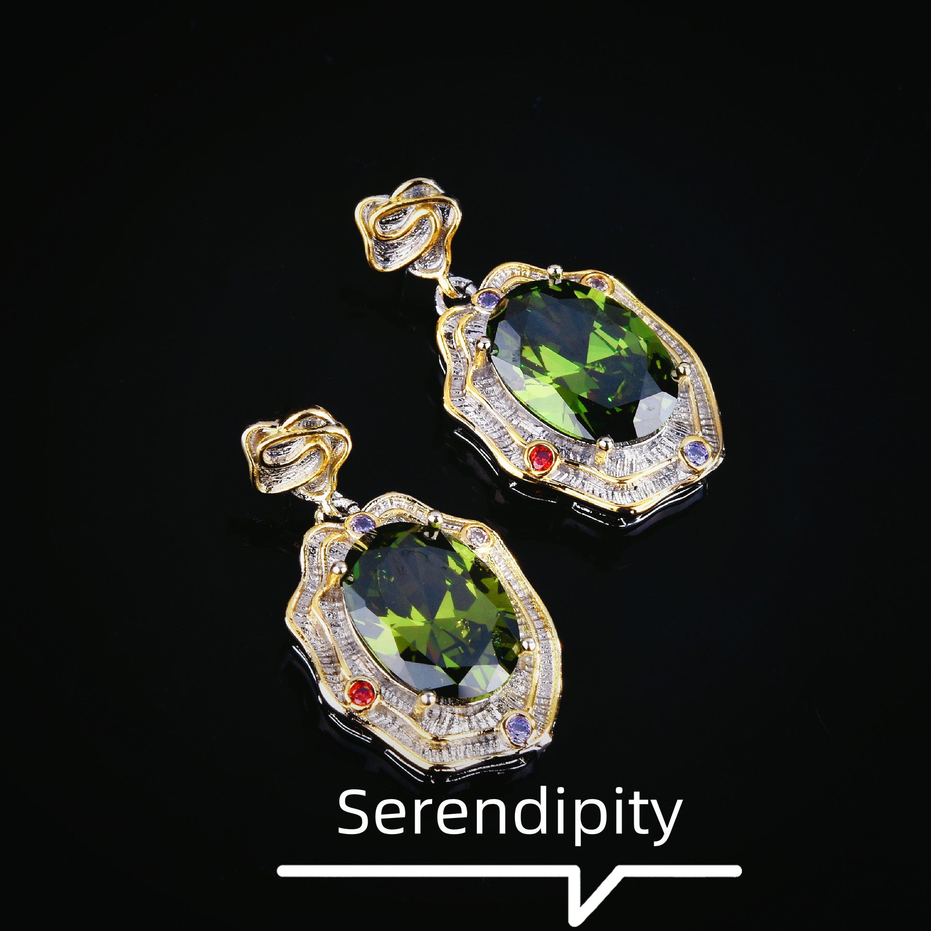 New high-end retro wind green color treasure series