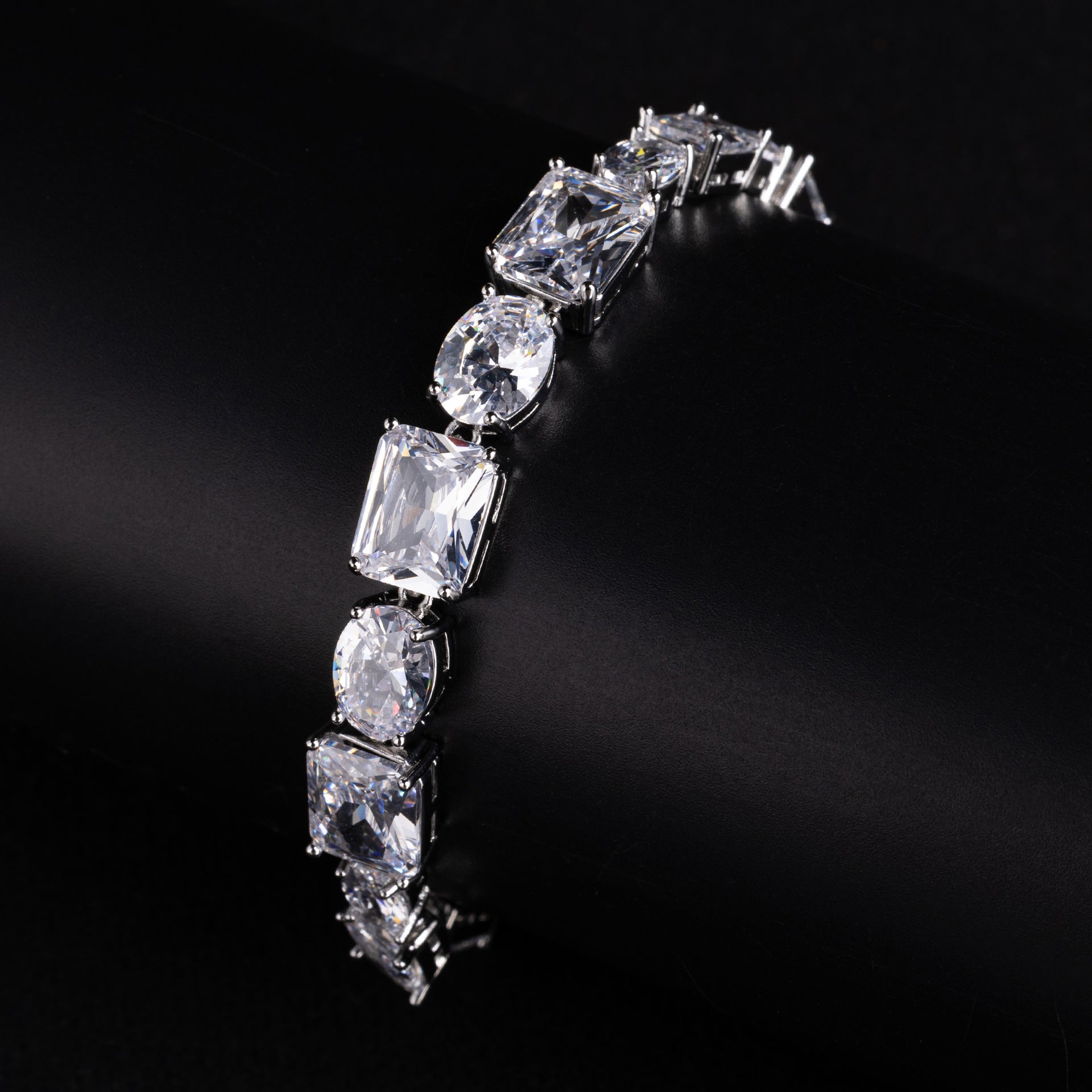 Luxury Multicolor Crystal Tennis Bracelet – Elegant Statement Jewelry for Women