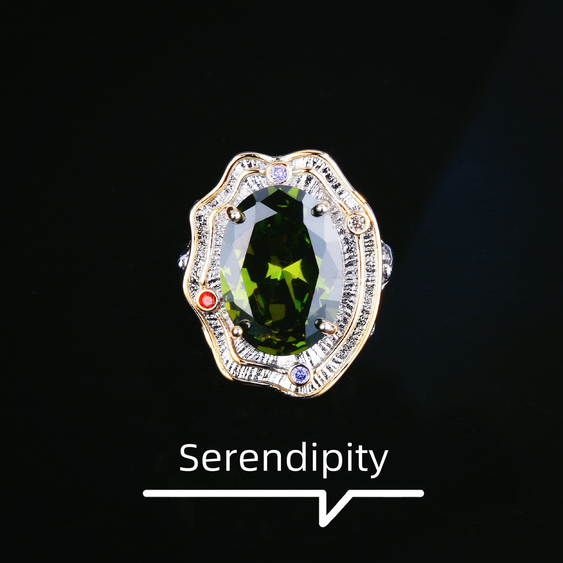 New high-end retro wind green color treasure series