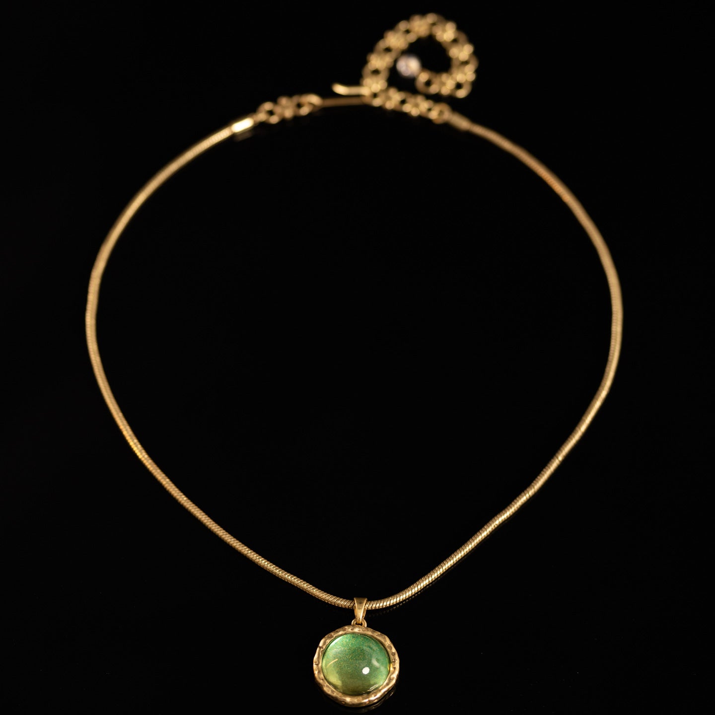 Fashion retro copper plating green gradual change glazed suit