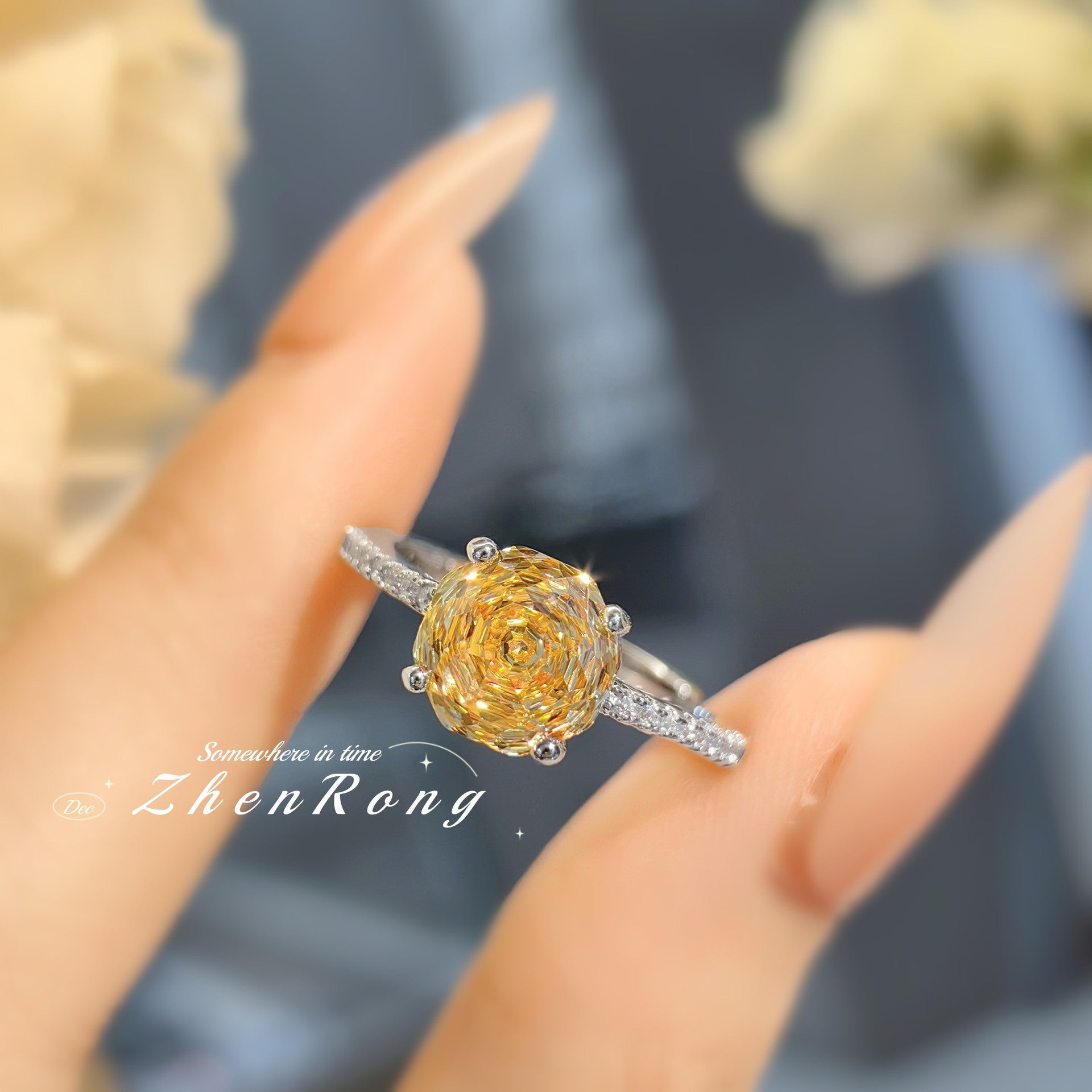 Fashion light luxury star anise rose color treasure series