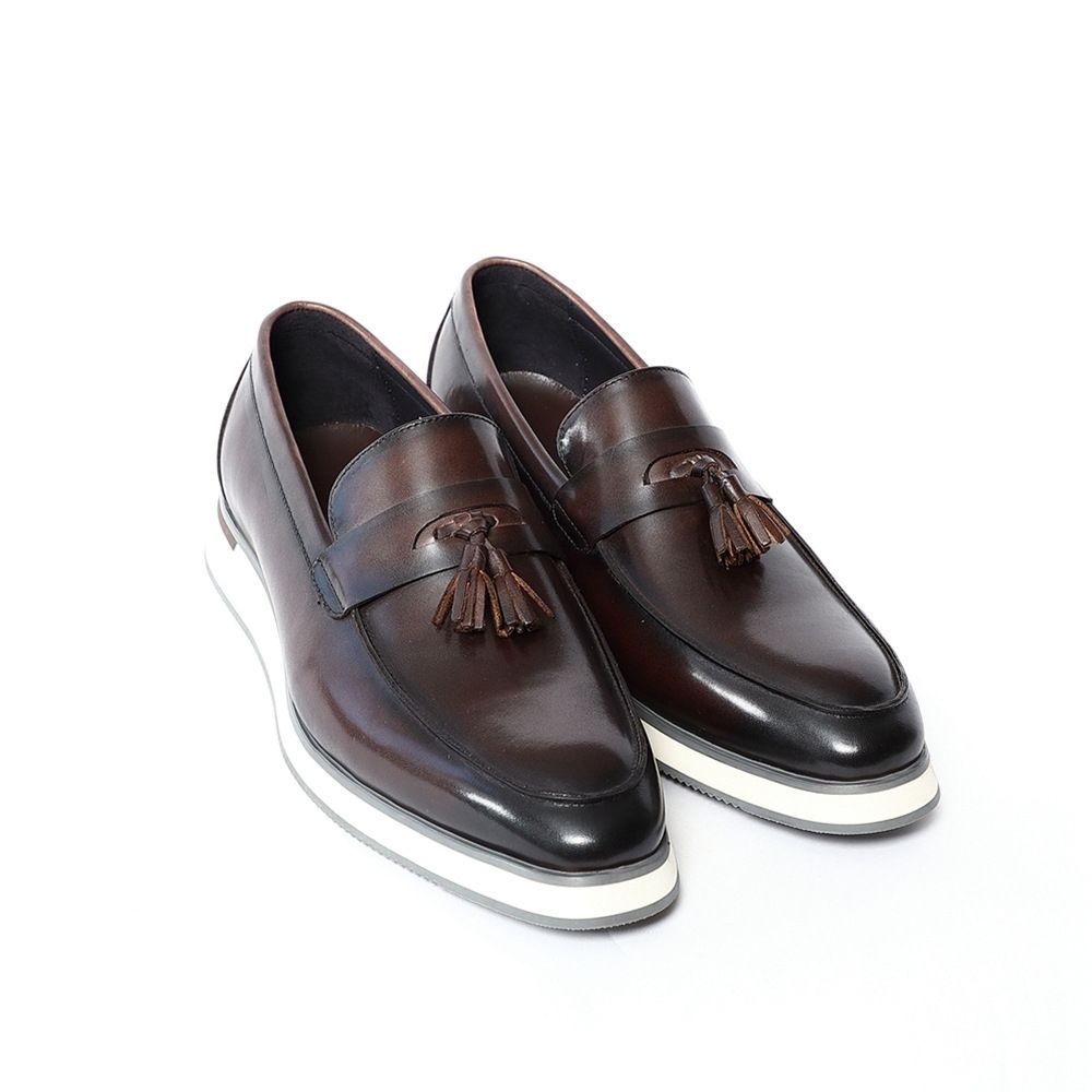 Business Dress Leather Shoes Men's Fringed Casual Loafers