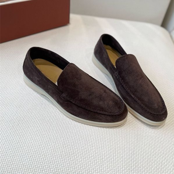 Celebrity style men's shoes retro fleece loafers