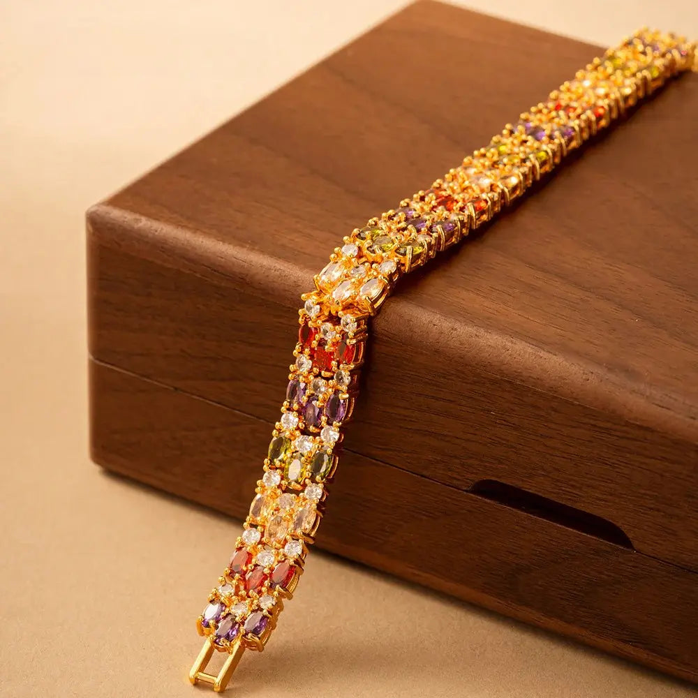 Bracelet Mode Rubis Diamant