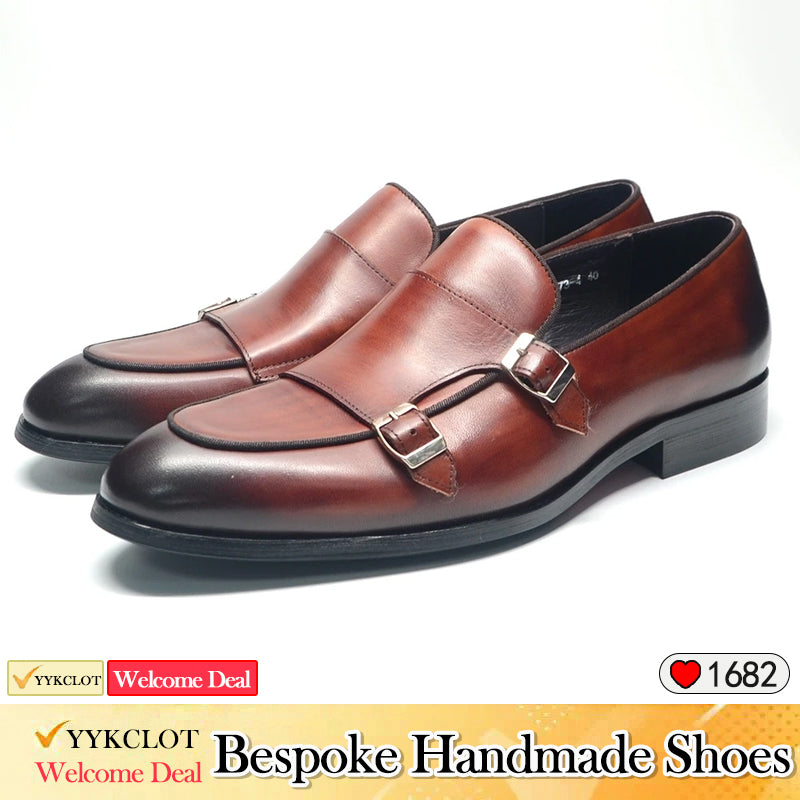 French leisure business pointed formal men's leather shoes