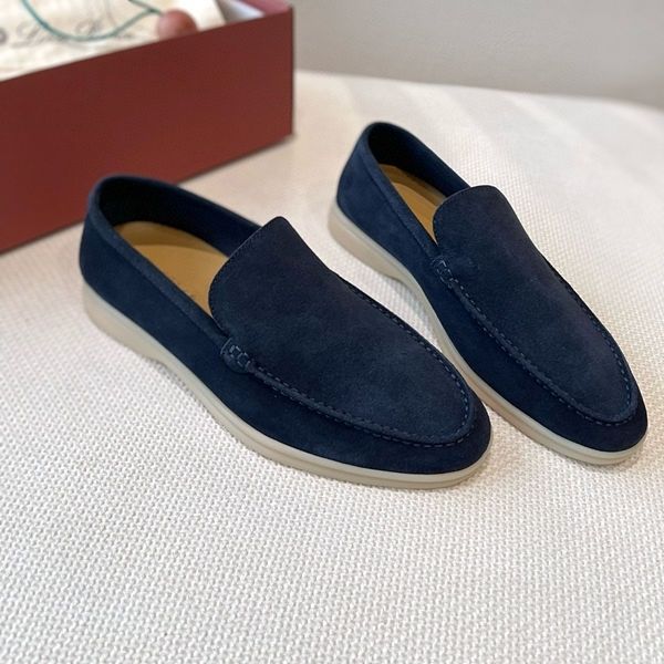 Celebrity style men's shoes retro fleece loafers