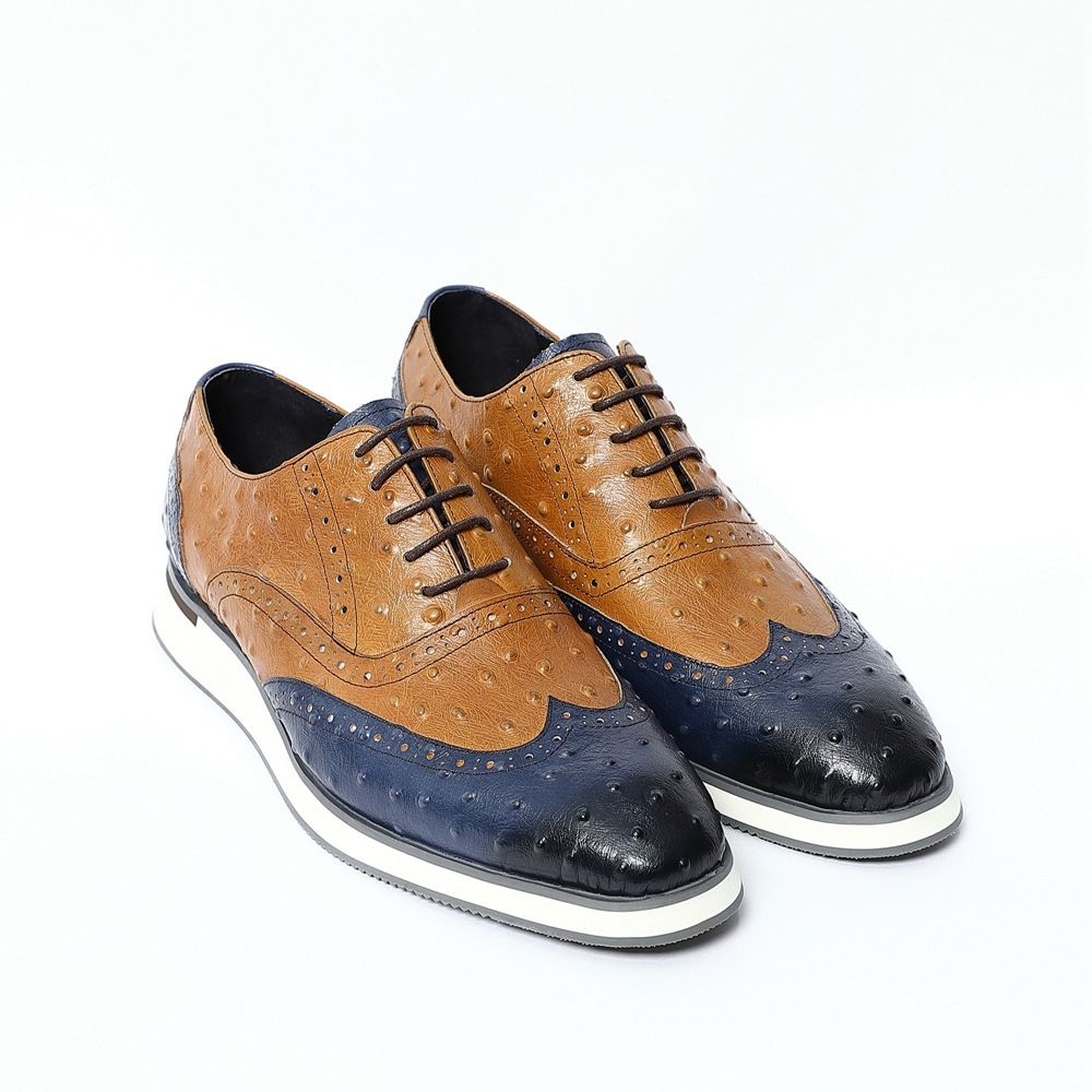 Bullock color matching business oxford shoes casual men's formal leather shoes