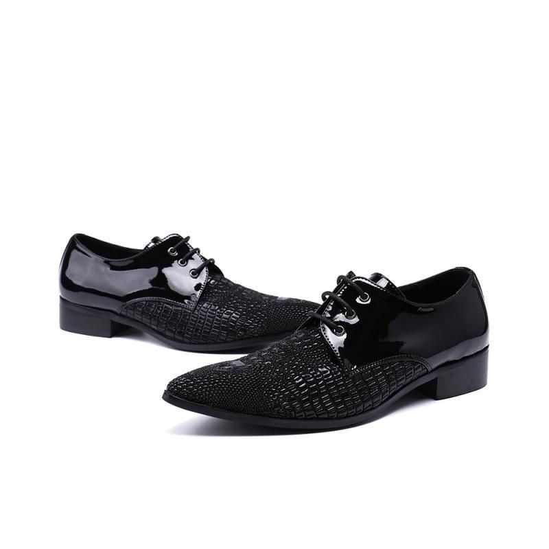 Personalized embossed leather dress shoes men's business suit dress shoes