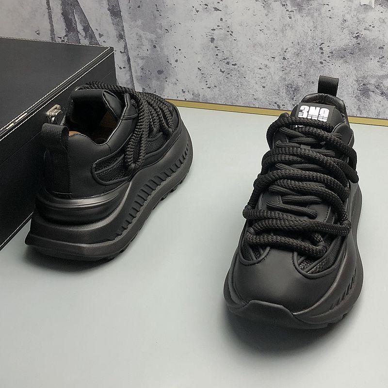 Stylish and comfortable solid color platform sneakers Running shoes and sports shoes for men