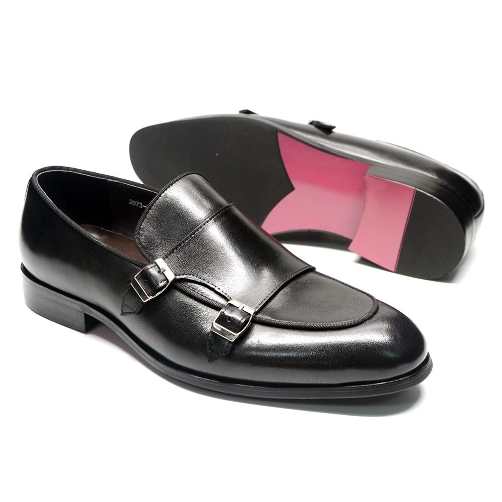 French leisure business pointed formal men's leather shoes