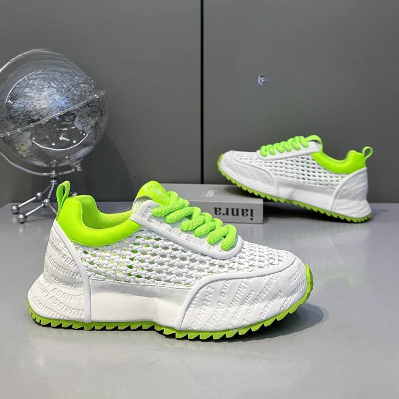 Summer mesh soft-soled sports and casual leather sneakers Running shoes and sports shoes for men sneakers