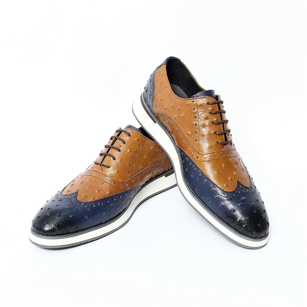 Bullock color matching business oxford shoes casual men's formal leather shoes