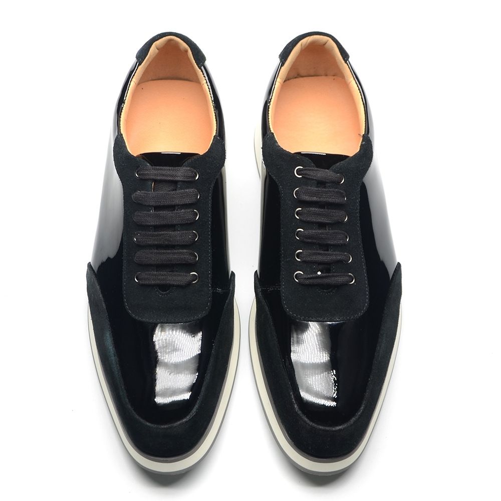 Black Classic Leather Loafers Men's Versatile Sports Shoes