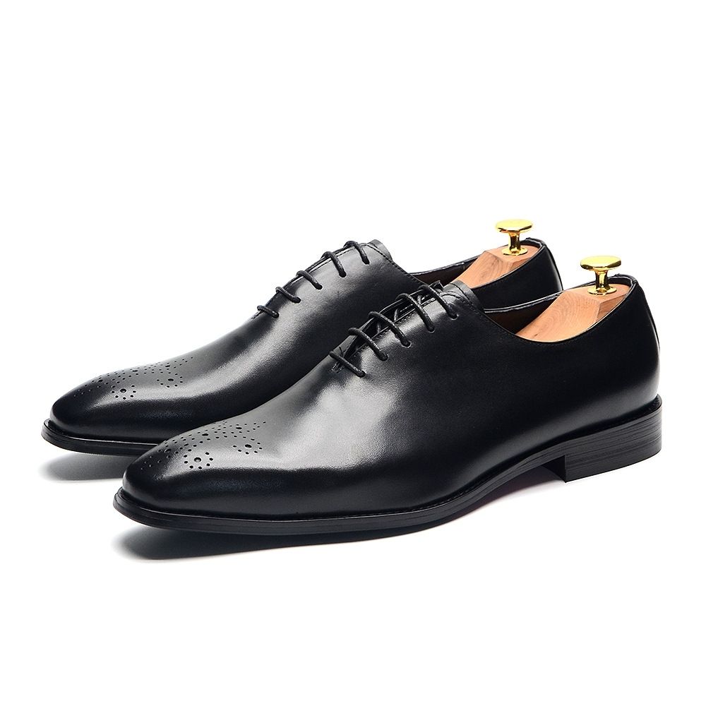 British men's business oxford shoes first layer cowhide dress leather shoes