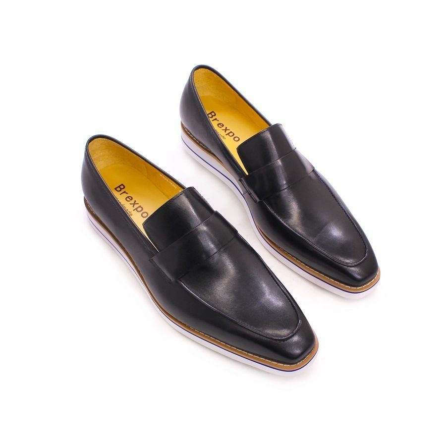 British style leather loafers men's casual leather shoes