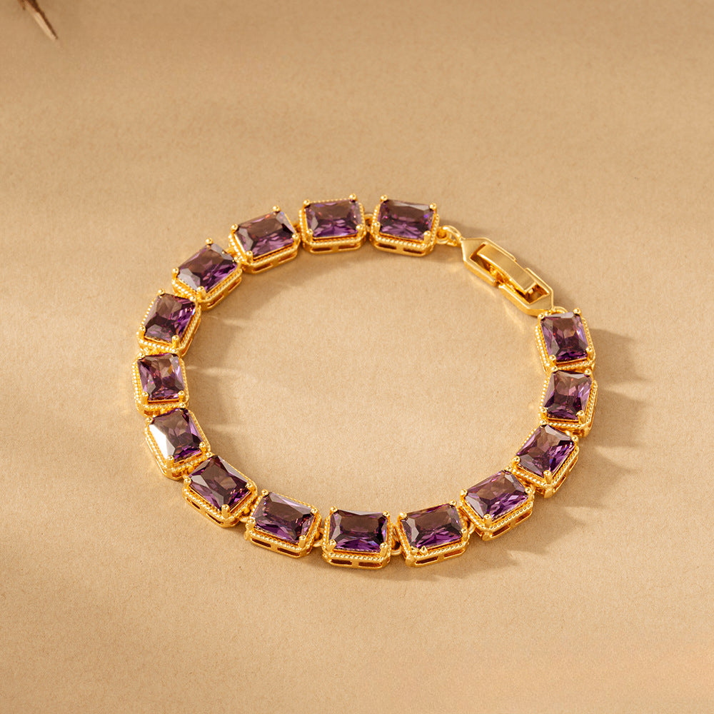 Fashion Class A inlaid zircon bracelet