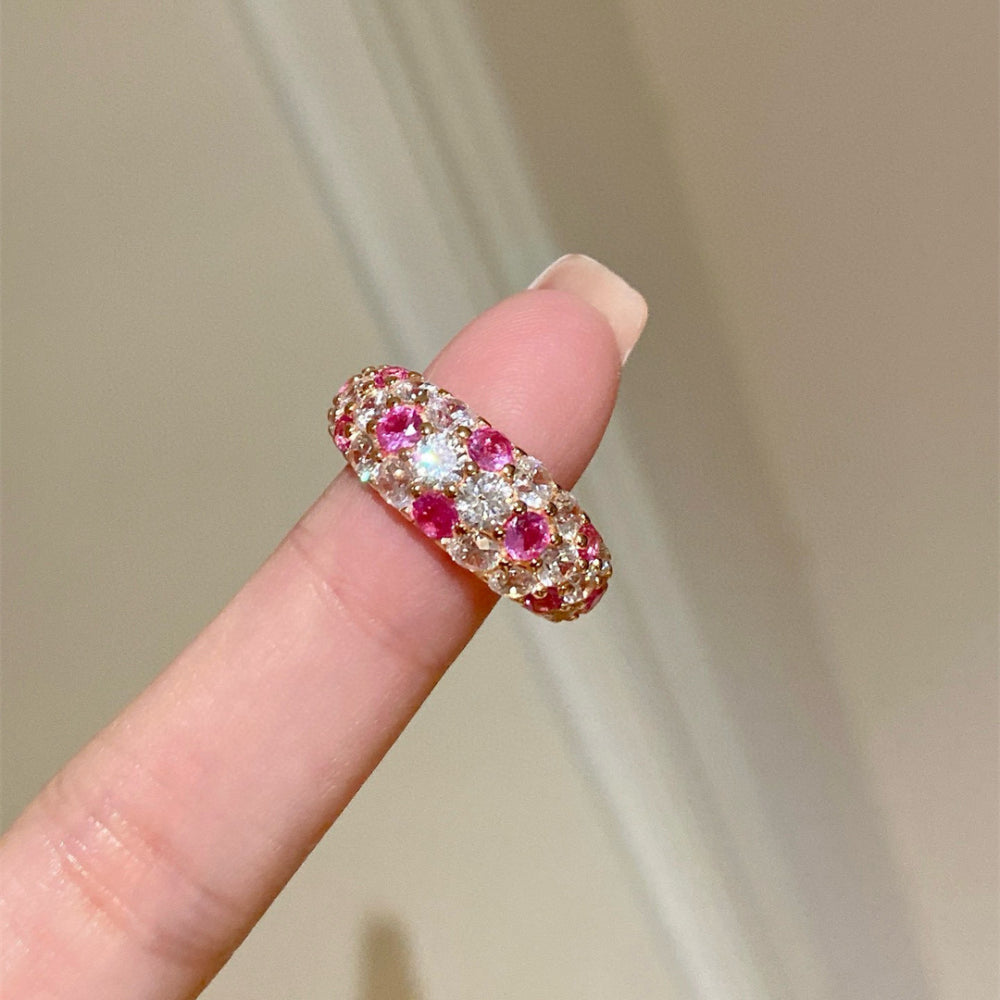 Fashion Color Full Diamond Ring