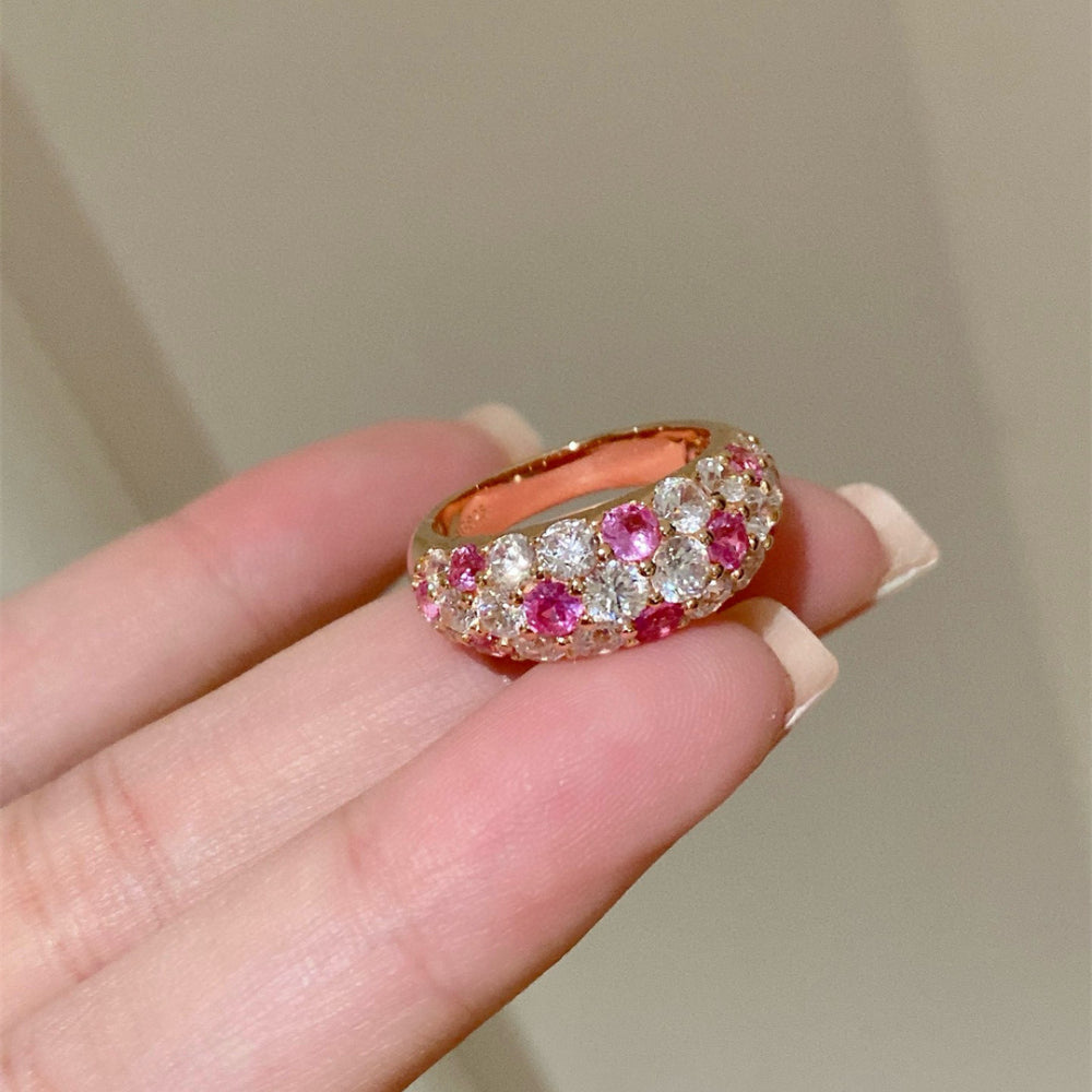 Fashion Color Full Diamond Ring