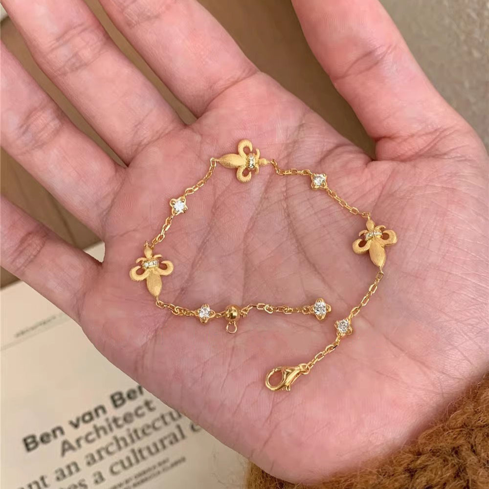 Brushed Iris Flash Diamond Bracelet