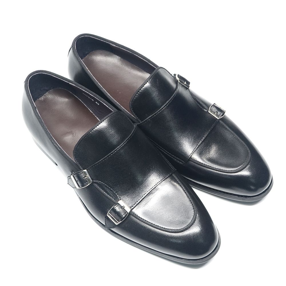 French leisure business pointed formal men's leather shoes